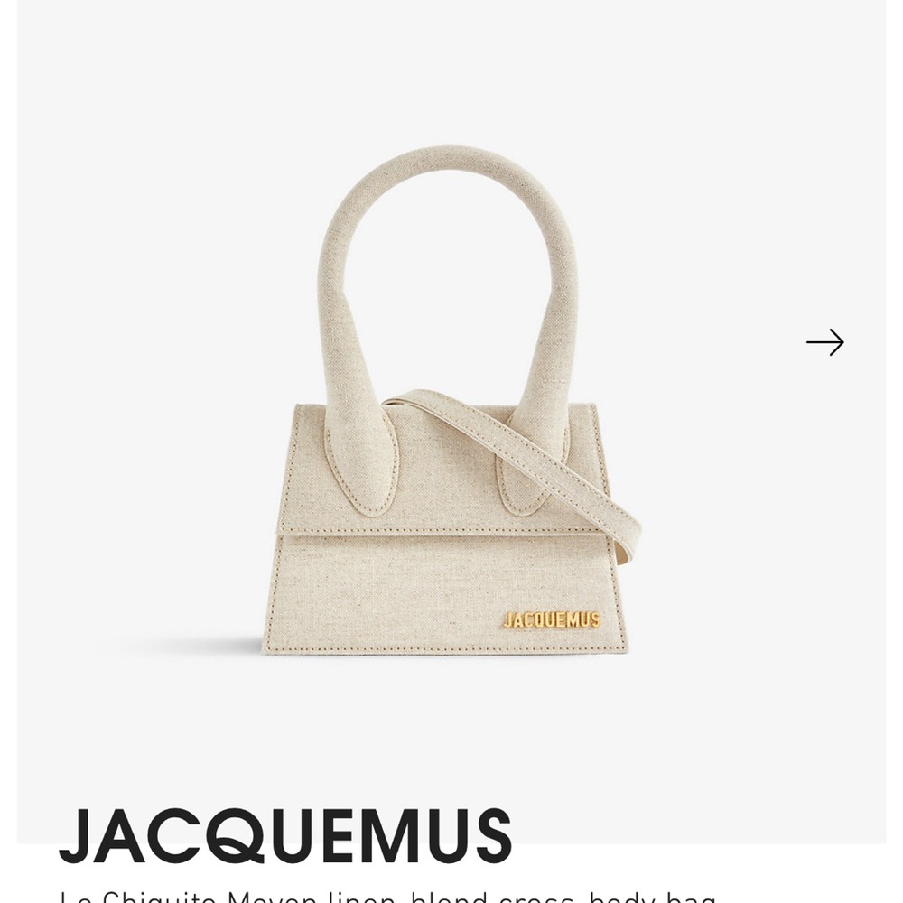 Jacquemus Le Chiquito moyen linen cross body bag